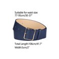 thumbnail image 3 of INSPIRE CHIC PU Leather Belts for Women Metal Pin Buckle 2 inches Wide Belt for Dress Pants Nany Blue, 3 of 4