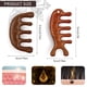 thumbnail image 3 of Paquete de 2 peines de madera para masaje del cuero cabelludo, peine de masaje, masajeador de cabello, peine para masaje facial del cuero cabelludo, herramienta para cabeza, meridianos, pein, 3 of 5