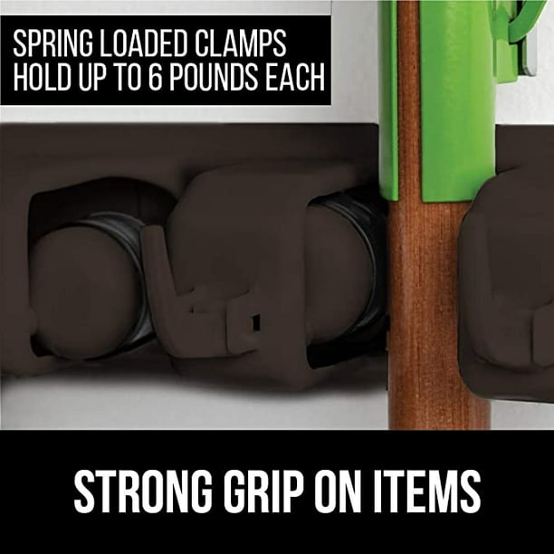 Gorilla Grip Mop and Broom Holder, Easy Install Wall Mount Storage Rack, Organize Cleaning Supplies, Garden Tools, Organizer for Home Kitchen, Garage Closet, Pantry Laundry Room, 5 Slot 6 Hooks, Brown - Walmart.com Gorilla Grip Mop and Broom Holder, Easy Install Wall Mount Storage Rack, Organize Cleaning Supplies, Garden Tools, Organizer for Home Kitchen, Garage Closet, Pantry Laundry Room, 5 Slot 6 Hooks, Brown - Walmart.com