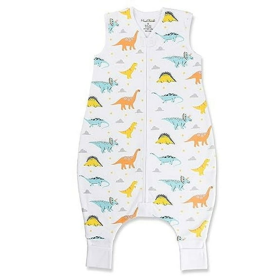 Mama Cheetah Toddler Sleep Sack with Feet, 1.0 TOG Organic Cotton Baby Sleeping Bag with Legs, Wearable Blankets for Walkers w/ 2-Way Zipper, Baby Sleep Sack for Girls & Boys, Early Walker 6-18 Month