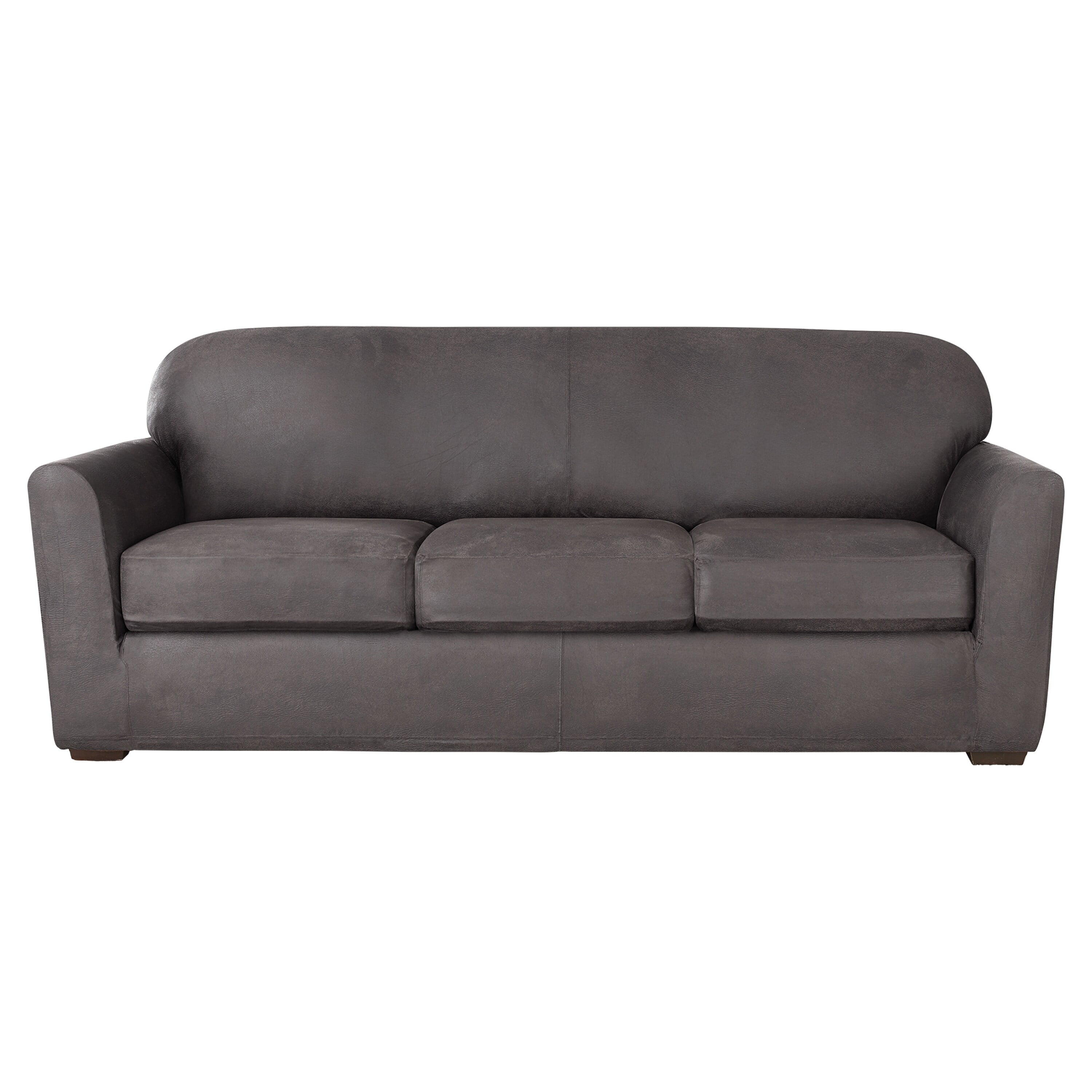 Boxed Seats Snug Fit Round Arm Sofa Slipcover – Comfort Works
