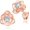 rose, variant on 14K Gold Plated 925 Sterling Silver Post Cubic Zirconia Rose Flower Stud Earrings for Women | Hypoallergenic & Nickel Free Earrings for Women