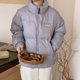 thumbnail image 2 of Chaqueta de plumón para mujer, abrigo de invierno para mujer, sencillo, informal, deportivo, moderno, abrigos de plumón cortos gruesos y cálidos con cuello alto, 2 of 5