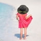 thumbnail image 5 of Sombrero de paja de ratán para niños con circunferencia de 52-54 cm, sombrero de verano, parasol para exteriores, sombrero de playa, protector solar, sombrero de copa plana, sombrero para, 5 of 5