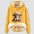 thumbnail image 2 of Christmas Heavyweight Hoodies for Women 2025 Long Sleeve Highland Cow Western Hooded Sweatshirt Pullover Tops, 2 of 3