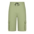thumbnail image 5 of LONKITO Mens Cargo Shorts Elastic Waist Outdoor Fishing Hiking Shorts with Pockets Solid Color Casual Work Clothes, Size XL, 5 of 8