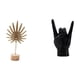 thumbnail image 1 of Escultura de hoja de metal, estatua de hoja, estatua de gesto de roca, figura de resina, obra de arte creativa, adecuada para sala de estar, dormitori, 1 of 8