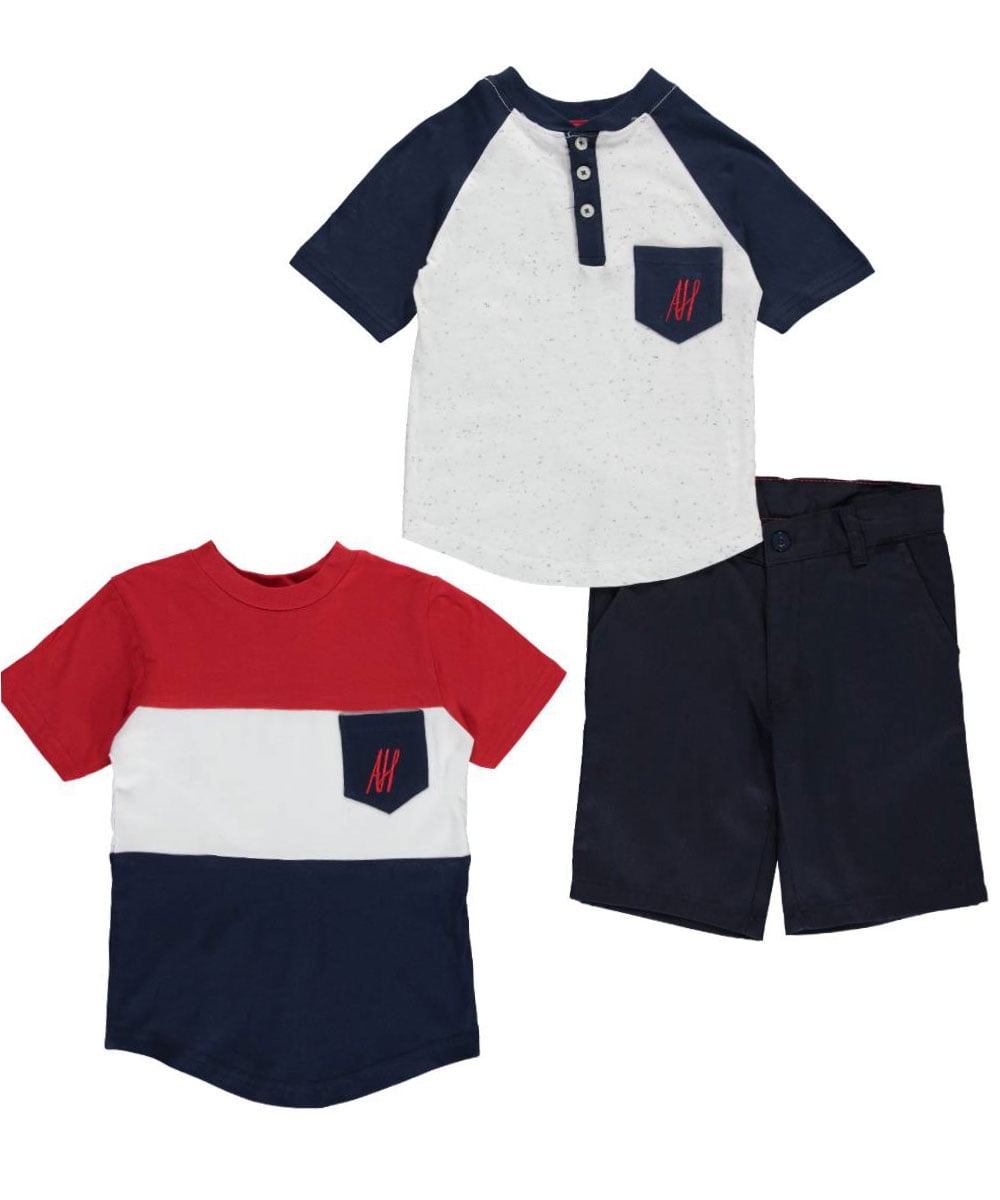 Infant Boys American Hawk 3pc Shirts /& Shorts Set Size 3//6 Months 6//9 Months