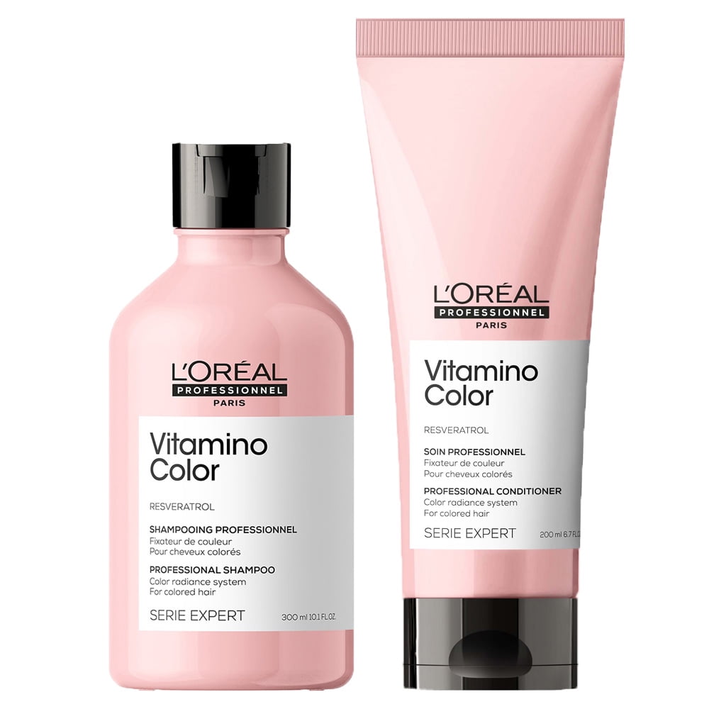 Loreal Serie Expert Vitamino Color Shampoo 10.1 oz Conditioner Duo - Walmart.com