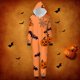 thumbnail image 1 of Family Halloween Pjs Matching Sets Halloween Print Long Sleeve Zippered One Piece Pajama Hooded Jumpsuit Winter Halloween Pjs Family Set, 1 of 4