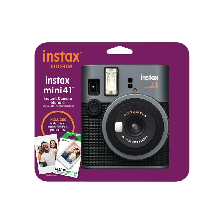 新品FUJIFILM instax mini 41 本体 ブラック/おまけ付き Fujifilm Instax Mini 41 Instant Camera - Black - Walmart.com