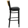 thumbnail image 2 of Flash Furniture Hercules 32" Black Circle Back Bar Stool in Natural, 2 of 4