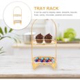 thumbnail image 3 of 2pcs Wedding Dessert Stand Party Square Cake Holder Cupcake Offering Shelf (Golden), 3 of 6