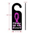 thumbnail image 3 of Do Not Disturb Door Knob Hanger Sign - Breast Cancer Awareness - Pink Logo, 3 of 3