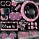 thumbnail image 1 of Set de accesorios de coche NBTEPEM Pink Bling 27 piezas para mujer, 1 of 6