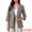 Grey, variant on Women's Cotton Linen 3/4 Sleeve Lightweight Jacket Blazer XS Beige