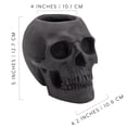 thumbnail image 6 of Esterno Black Skull Planter Pot, Horror Zombie Theme Decorative Mini Planter for Air Plants, Succulents, Cacti, and Carnivorous Plants, 6 of 9