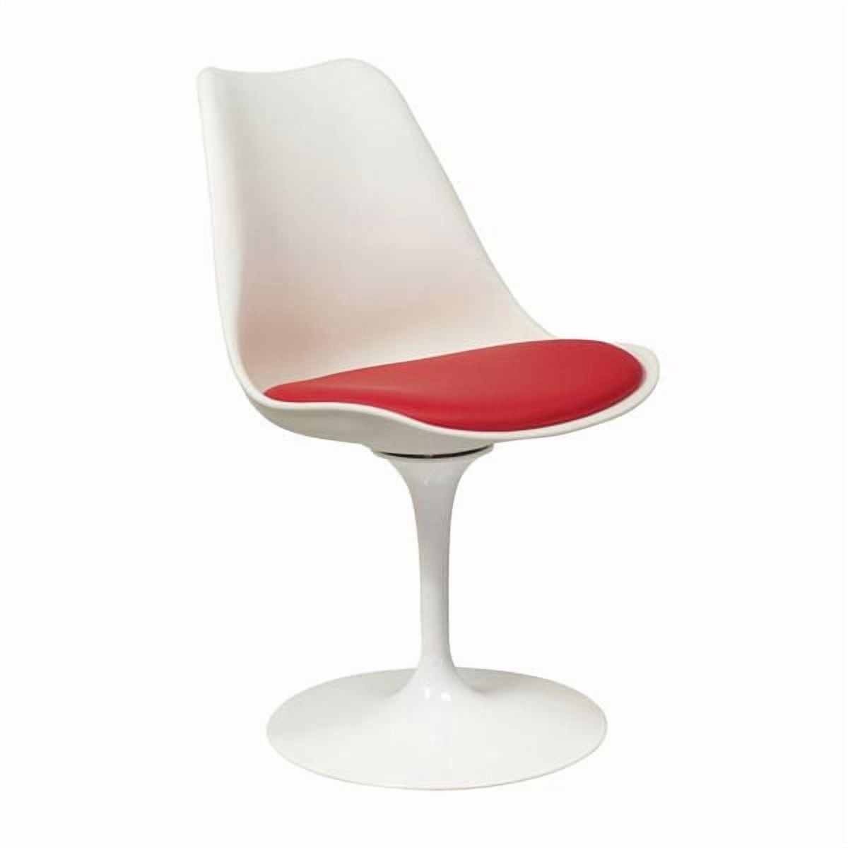 Chaise Tulip Sans Bras en Rouge