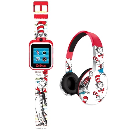 iTech Jr. Kids Unisex Dr. Seuss Touch Screen Smartwatch & Headphones Set