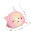 thumbnail image 2 of GOOHOCHY  Ladies Little Girl Plush Purses Unicorn Coin Women's Wallet Child, 2 of 8