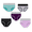 EX72_Light Purple, variant on Lumtrix Women's Cotton Underwear High Waisted Panties Stretch Comfortable Full Coverage Breathable Briefs 5 Pack Black 2XL