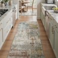 thumbnail image 3 of GENIMO 5'x7' Area Rug for Living Room, Machine Washable Non Slip Low Pile Rug for Bedroom Dining Room, Abstract, Muted Multicolor, 3 of 5