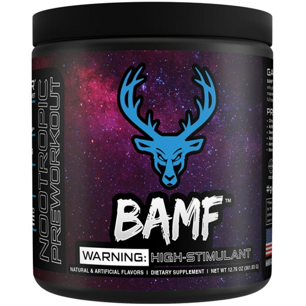 Bucked Up BAMF Nootropic Focus Pre Workout (Blue Raz 30