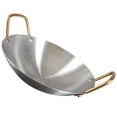 thumbnail image 1 of COMPUKAS Sartén Wok De Acero Inoxidable Para Cocina Hogar Con Asas Seguras Y Antideslizantes, 1 of 8