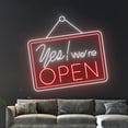 thumbnail image 4 of Handmadetneonsign Yes We're Open Neon Sign, Yes We're Open Neon Light, Open Shop LED Light, 4 of 5
