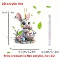 thumbnail image 2 of Garland Decor Easter Cute Wreath 2D Flat Festival Party Decoration Pendant Car Hanging Tag Easter Decor, 2 of 6