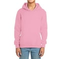 thumbnail image 3 of Wuxian Girls Boys Sweatshirts Fashion Hoodies Pullover Solid Long Sleeve Tops Active Athletic Lightweight Sweater With Front Pockets Winter Warm Top Clothes,Pink,10-11 Years, 3 of 5