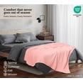 thumbnail image 5 of ROYALE LINENS Cotton Waffle Blanket - Breathable and Soft, Lightweight and Cozy Waffle Weave Bed Blanket for All Season (Full/Queen, Misty Rose), 5 of 9