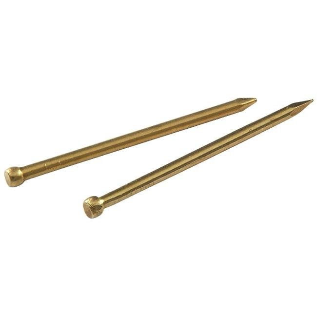 123744 2 oz Brad Brass Nails 1 x 17 in. pack of 6