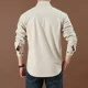 thumbnail image 5 of Camisa Casual De Algodón Con Mangas Largas Para Hombre, 5 of 8