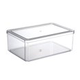thumbnail image 1 of Plastic Storage Clear Bins with Lid，Stackable Pantry Organizer Box Bin Containers for Organizing Kitchen Fridge  Food  Snack Pantry Cabinet  Fruit  Vegetables  Bathroom Supplies | Food, 1 of 10