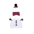 thumbnail image 2 of Porch Goose Outfit Christmas Style, Snowman Costume Kit, Festive Seasonal Outfit Accessories Suitable for 23 Inch Large Porch Goose Statue, 2 of 6