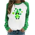 thumbnail image 1 of Qertyioot Chandails en Molleton Imprimés pour Femmes Mode de la Saint-Patrick, 1 of 6