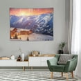 thumbnail image 2 of ONETECH Sunrise Tapestry, Winter in France Wall Hanging Large Tapestry Psychedelic Tapestry Decorations Bedroom Living Room Dorm(40x 30 Inches), 2 of 7