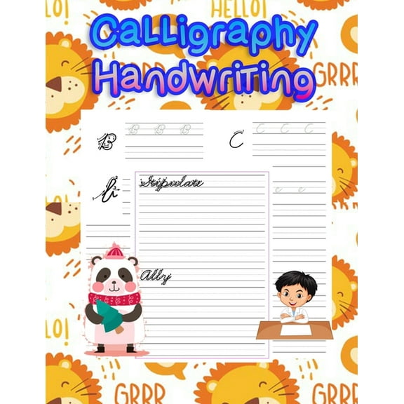 Calligraphy Handwriting: handwriting tracing workbook-handwriting practice paper for kids-handwriting practice sheets, (Paperback)