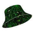 thumbnail image 2 of Easygdp Green Bright Web with Spiders Double-Sided Reflective Fisherman Hat for Outdoor and Night Walking, Unisex, 2 of 9
