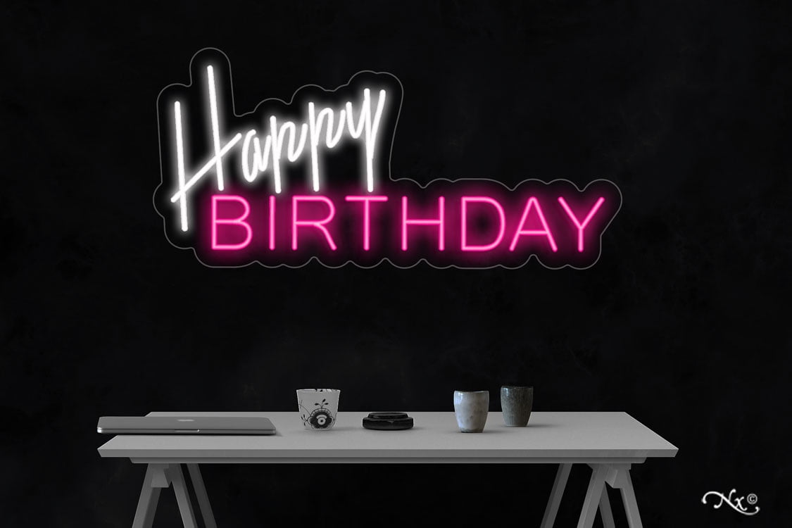 Happy BirthdayLED Neon Sign Made in USA