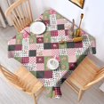 thumbnail image 2 of Pioneer Flower Floral Print Pattern Square Tablecloth, Waterproof Wipeable Spillproof Washable Table Cover for Home Kitchen Party Decor, 42"x42", 2 of 6
