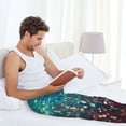 thumbnail image 5 of Sikiie Colorful Rainbow Glitter Pajama Pants Men, PJ Bottoms, Sleep & Lounge Pants-Large, 5 of 6
