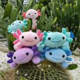 thumbnail image 3 of Lindo Animal De Peluche De Axolotl,Muñeco De Peluche De Axolotl Suave, Regalo De Juguete De Peluche De Axolotl para Niños Pequeños Grils Niños Niños Axolotl Verde 7.9 Pulgadas, 3 of 5