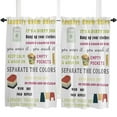 thumbnail image 4 of Laundry Room Rules Text Small Curtain Rod Pocket Short Curtains Half Drapes Partition Cabinet Door Window Curtains Home Decor, 4 of 6