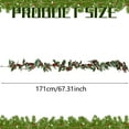 thumbnail image 4 of Artificial Pine Garlands for Mantle Real Touch Pine Greenery Garland Christmas Garlands for Table Wall Fireplace Indoor Outdoor Decoration, 4 of 9