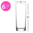 thumbnail image 5 of LAV Collins Glasses Set of 6 - Tall Cocktail Glasses for Long Drinks 12 oz, 5 of 7