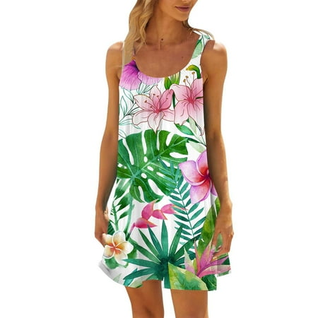 Icvfdpl Womens Casual Dresses Beach Sundress Bikini Beachwear Cover Up Leisure Vacation Short Summer Halter Maxi Comfy Cool Female Beach Wear