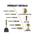 thumbnail image 3 of Round Wire Brush Diameter Stainless Steel Tube Brushes in Different Sizes with for Rotary Hammers, 3 of 5
