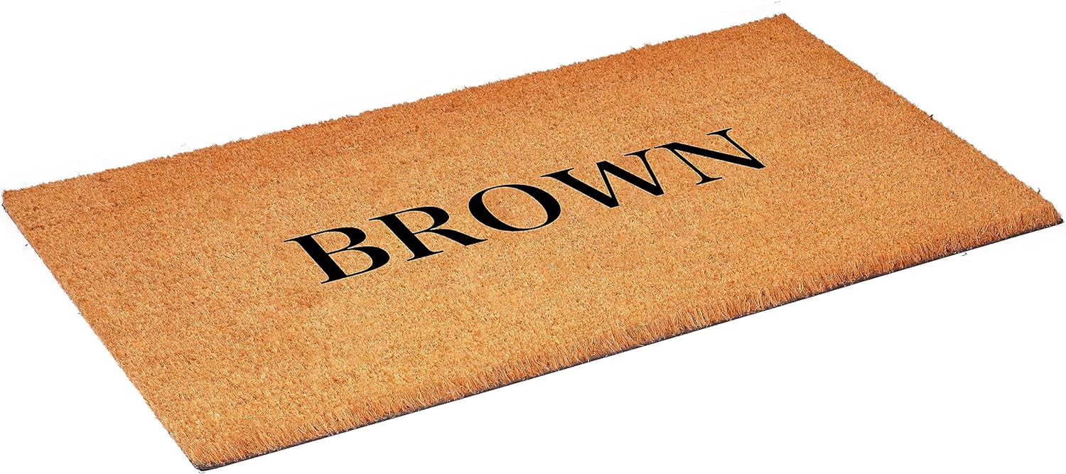 Calloway Mills 111211729 Bold Brown Personalized Doormat 17" x 29"
